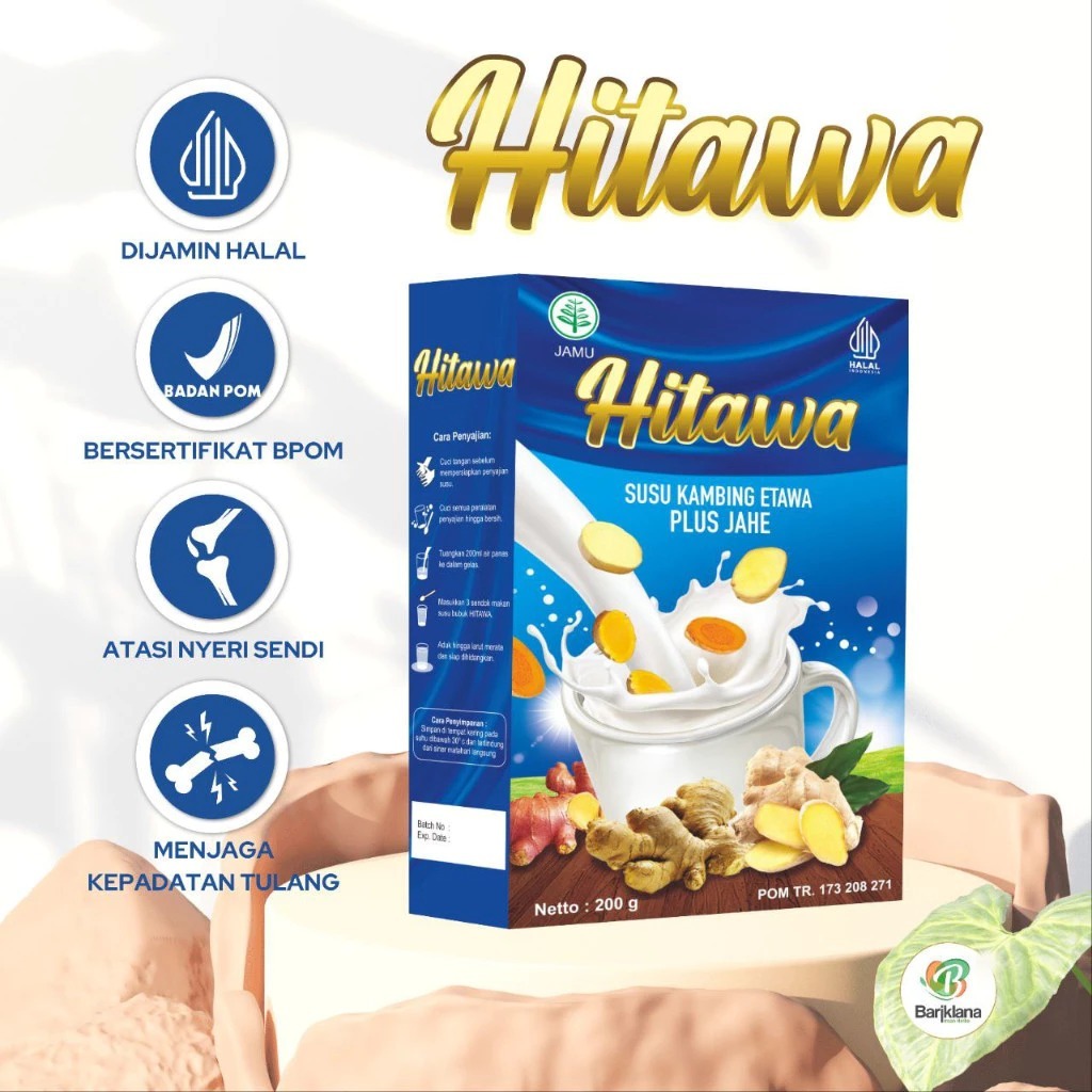 Jual HITAWA 10 Box Paket Reseller susu etawa Jahe Terapi nyeri sendi ...