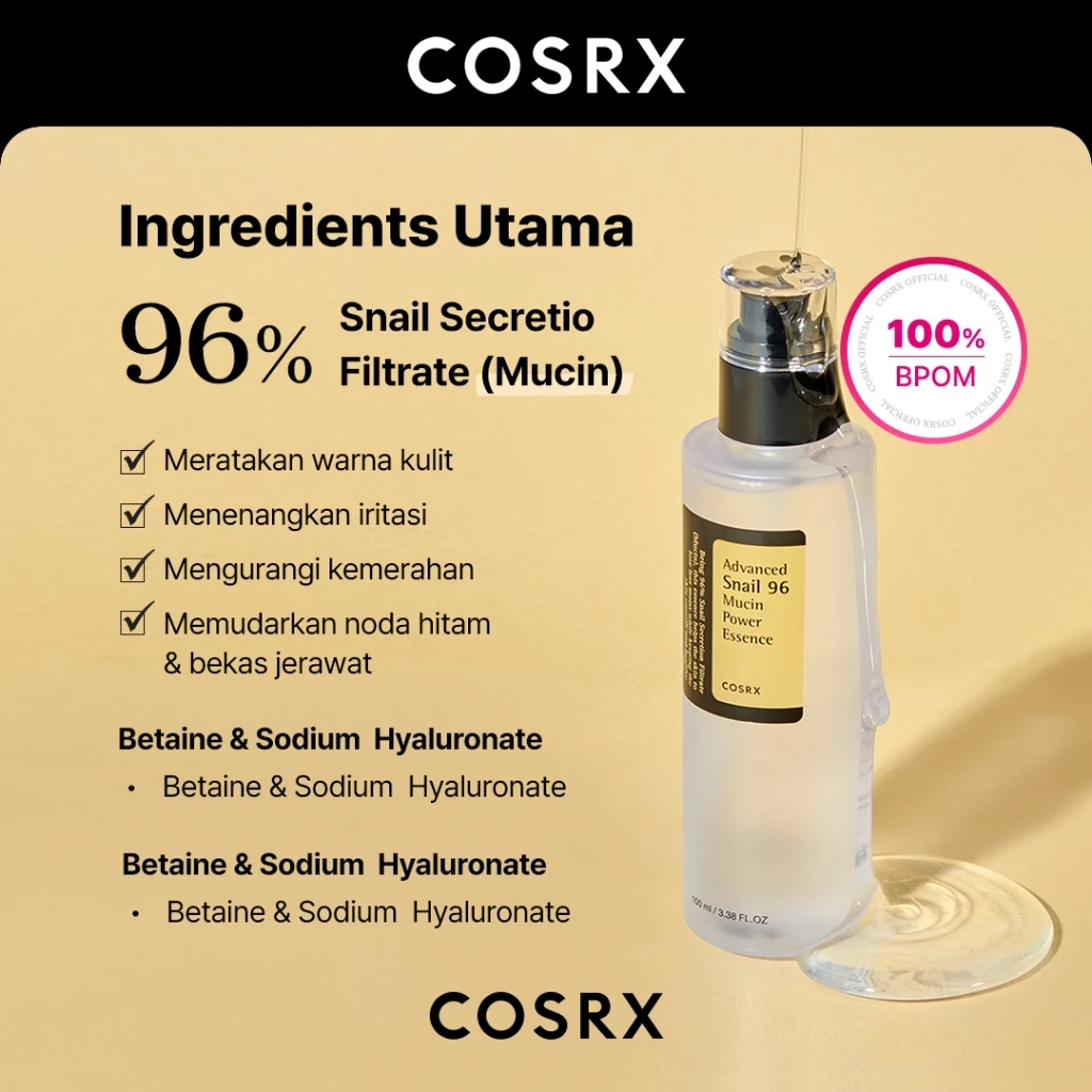 Pratinjau COSRX Advanced Snail Mucin 96 Power Essence Skin Care