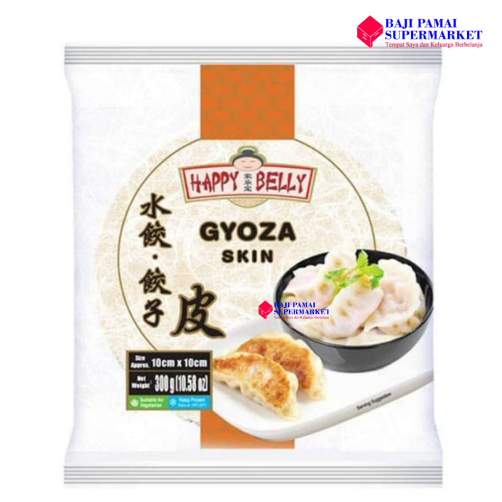 Jual Happy Belly Gyoza Skin 300gr - Kulit Pangsit, Siomay, Wonton ...