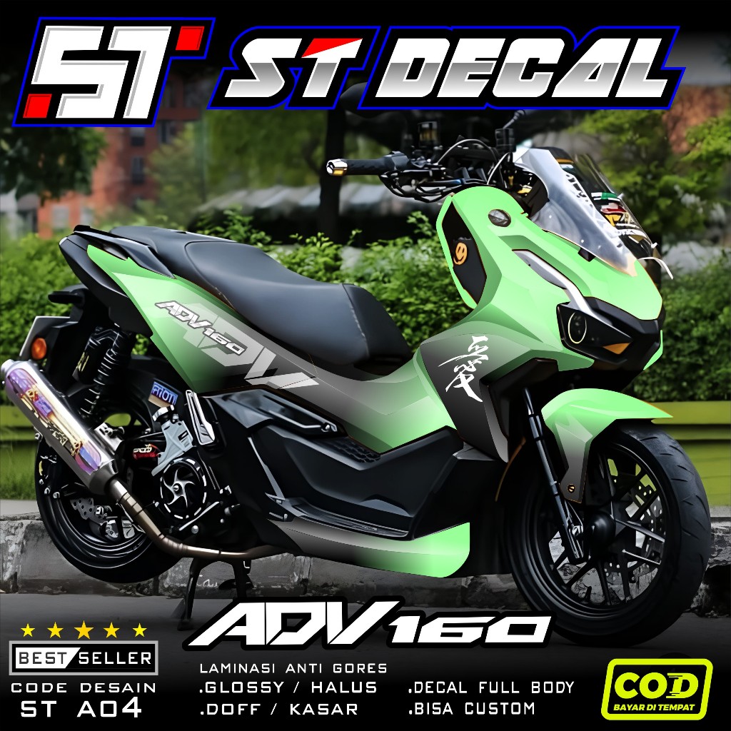 Jual (COD) Decal stiker ADV 160 Full body gradasi terbaru - Sticker adv ...