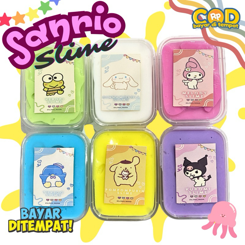 Jual [COD] SANRIO SERIES SLIME BY SLIMEX_MEDAN || SLIME MAINAN ANAK ...