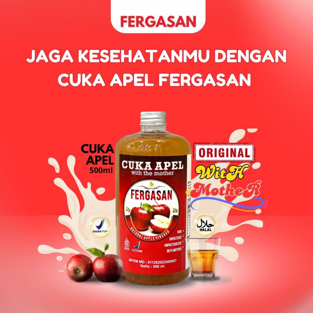 Jual Cuka Apel FERGASAN 100% Original With Mother | Shopee Indonesia