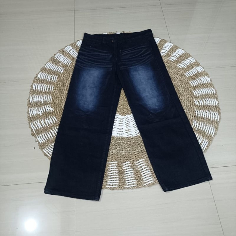 Jual Celana Jeans Whased Skena Gombrong Gondes Loose Fit Pria