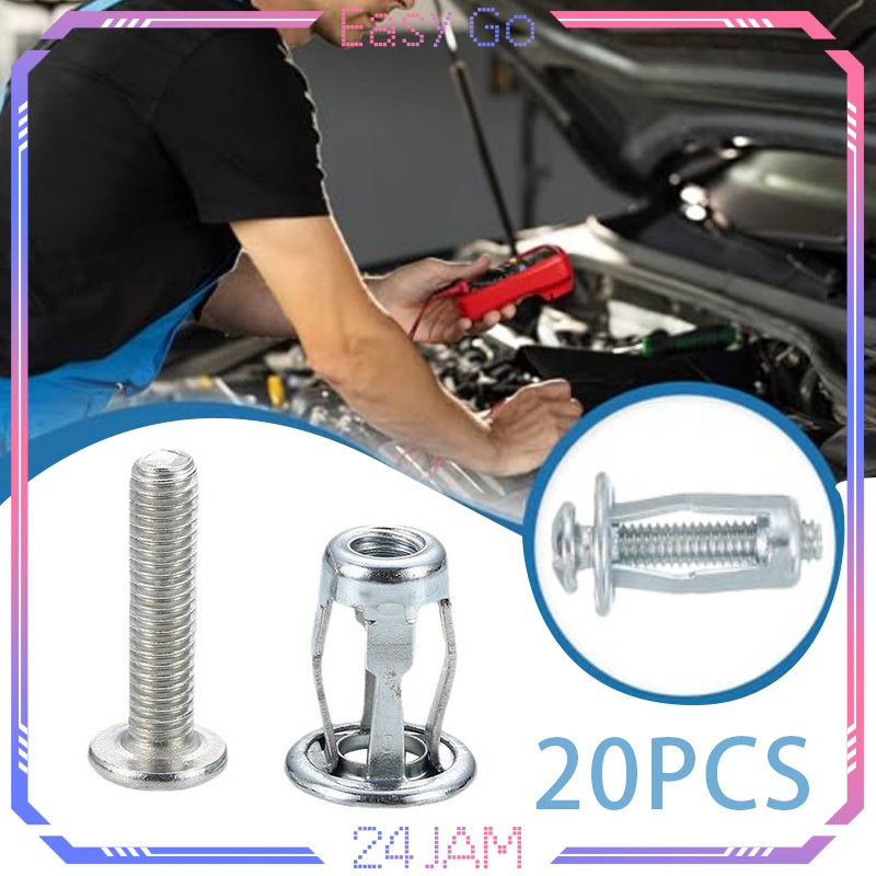 Jual Isi 20pcs Baut Jack Nut M5/M6 Rivet Nut Jack Sekrup Jack Nuts ...