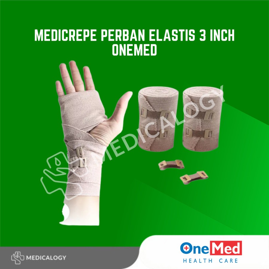 Jual Medicrepe Perban Elastis 3 Inch OneMed / Perban Elastis | Shopee ...