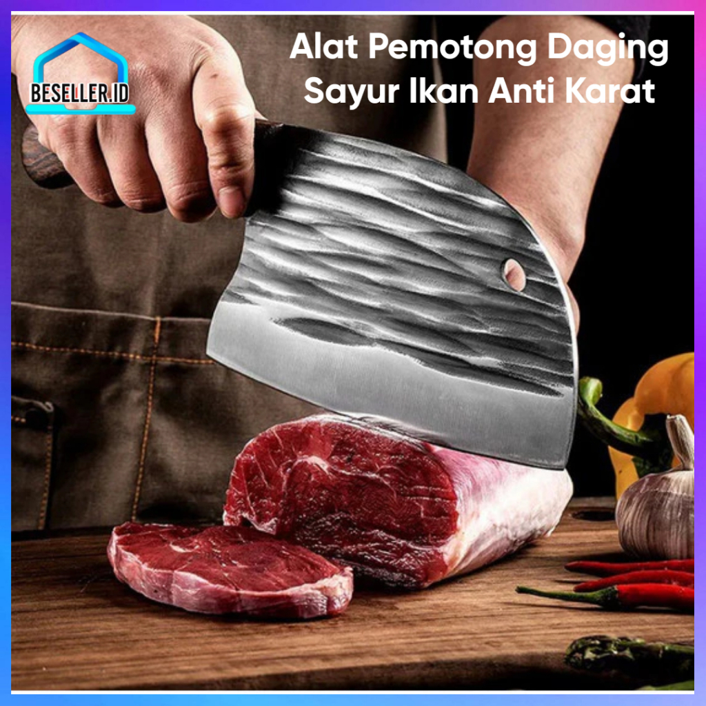 Jual BSid Pisau Daging Pisau Koki Jepang Super Tajam Stainless Steel ...