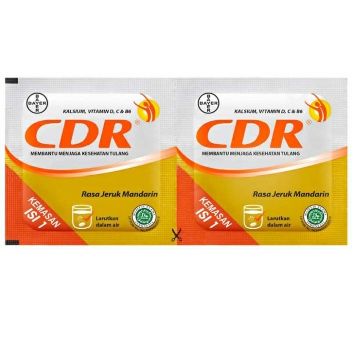 Jual CDR Strip Isi 2 Tablet / CDR Suplemen Vitamin C Tablet ...