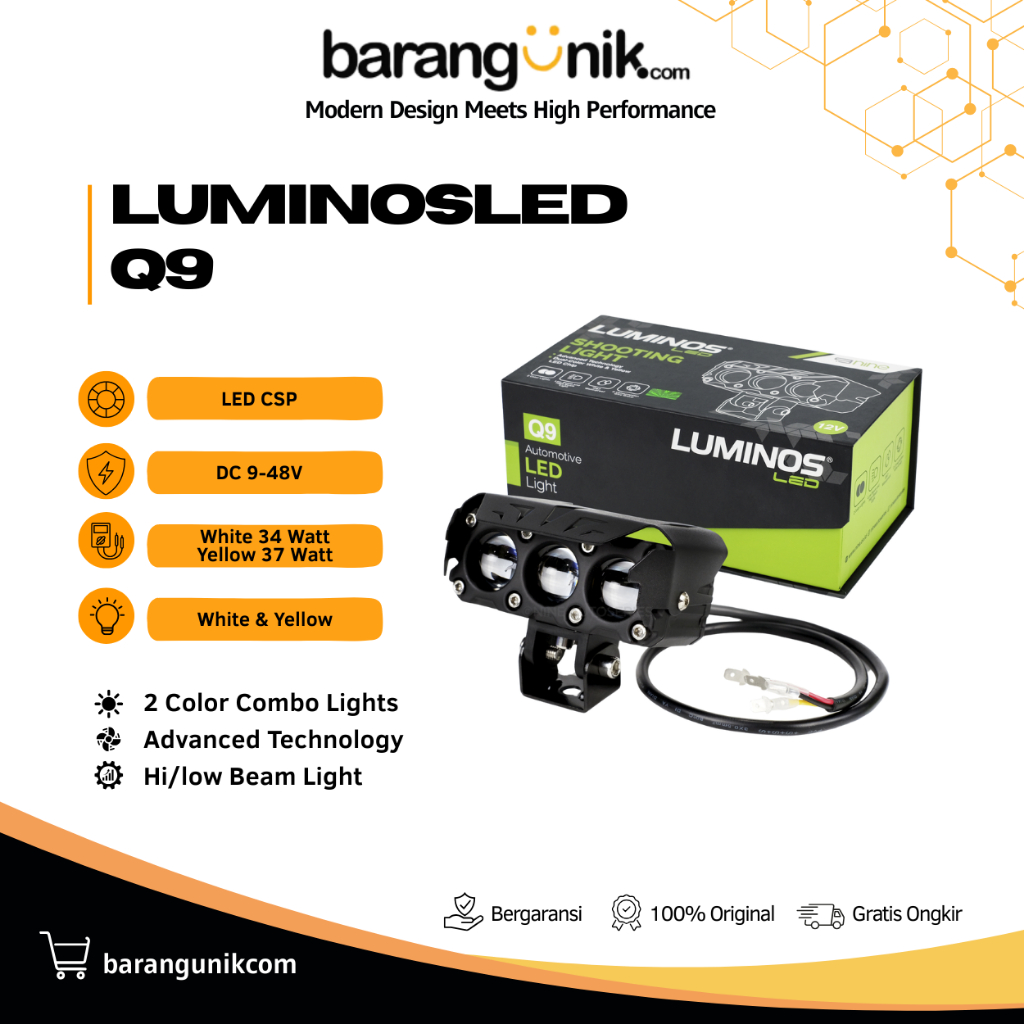 Jual LAMPU TEMBAK LED LASER SQL 3 MATA 80W MOTOR MOBIL TRUK 24V TEMBUS ...