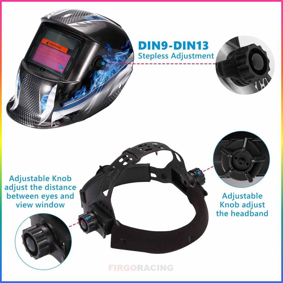 Jual Helm Las Otomatis Auto Darkening – Welding Helmet 107T4 Pelindung ...