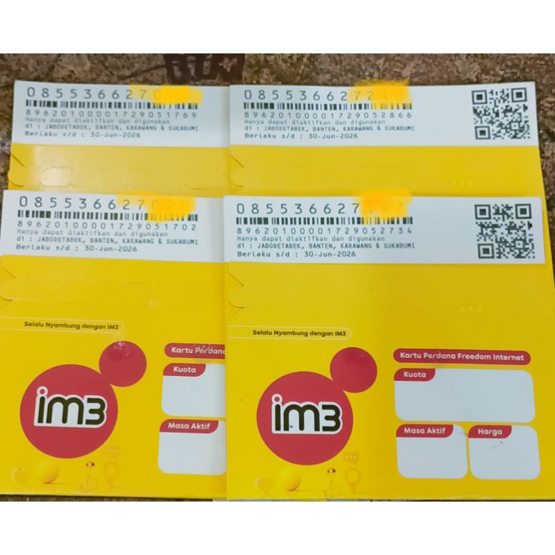 Jual kartu perdana im3 indosat | Shopee Indonesia