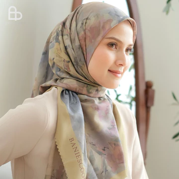 Baniescoop Hijab Modern Scarf Kerudung Hijab Segi Empat Ultrafine GAIA Series (Packing Pouch)