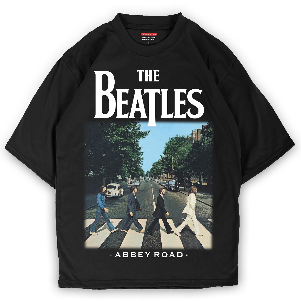 KAOS THE BEATLES ABBEY ROAD Musik Vintage kaos band Tee Unisex Cotton  Premium