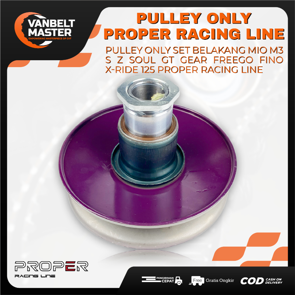 Jual Proper Pulley Pully Puli Belakang Only Mio M3 S Z Soul GT Fino ...