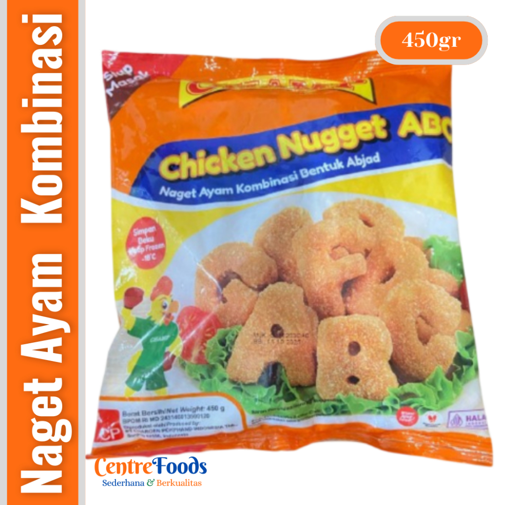 Jual Naget Ayam Kombinasi Bentuk Abjad - Chicken Nugget ABC CHAMP ...