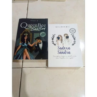 OBRAL BUKU MURAH ORIGINAL / NOVEL REMAJA / 1 PAKET 2 BUKU / QUEEN BEE VS BAD BOY / SADENA DAN SANDRA / ROMANCE / DEWASA / FIKSI /