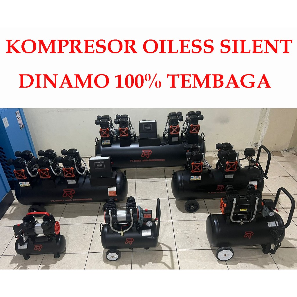 Jual kompresor Oiless RJC dinamo tembaga copper High Speed Kompresor ...