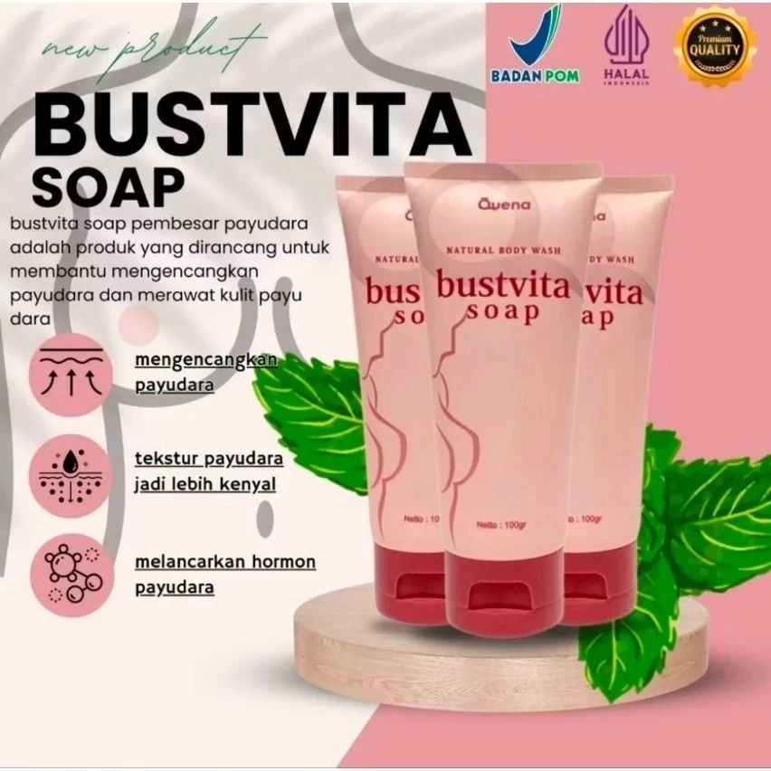 BUSTVITA SOAP CREAM PEMBESAR PAYUDARA 100% AMPUH PERMANEN KENCANG DAN PADAT 100% ORIGINAL