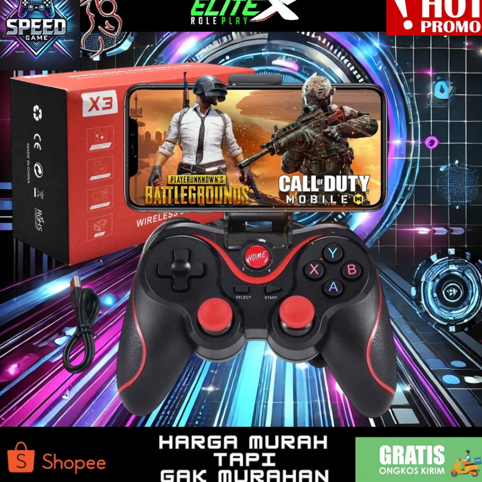 Jual KODE E42G Stik Stick Gamepad Android Bluetooth Wireless X3 IOS ...