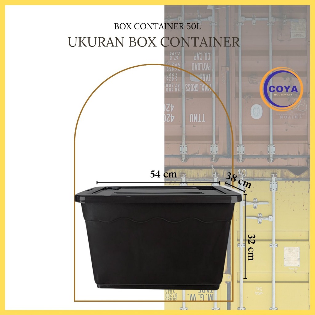 Jual BOX CONTAINER WARNA HITAM SERBAGUNA LUAS KOKOH TEBAL BERGARANSI ...