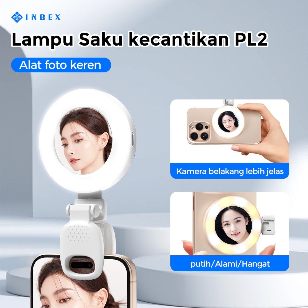 Jual UI INBEX PL2 Pocket Beauty Ringlht 2 in 1 Mini Led Lhting Konten ...