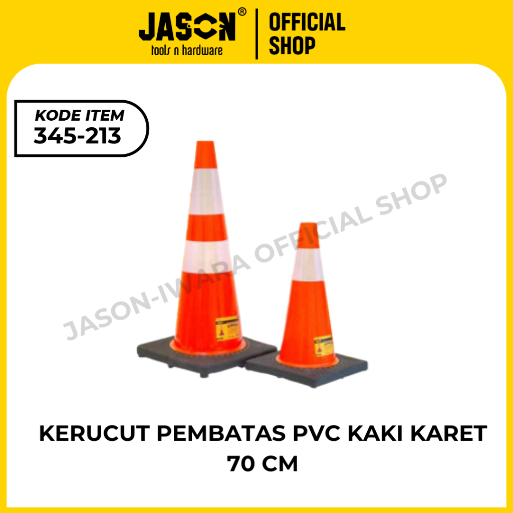 Jual Jason Kerucut Pembatas PVC 45 cm dan 75 CM Pembatas Jalan | Shopee ...