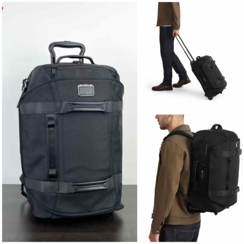 Jual tas ransel travel koper roda backpack hitam nylon kapasitas ...
