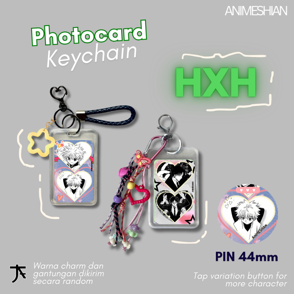 Jual Photocard Keychain Hunter x Hunter - Animeshian - Gantungan Kunci ...