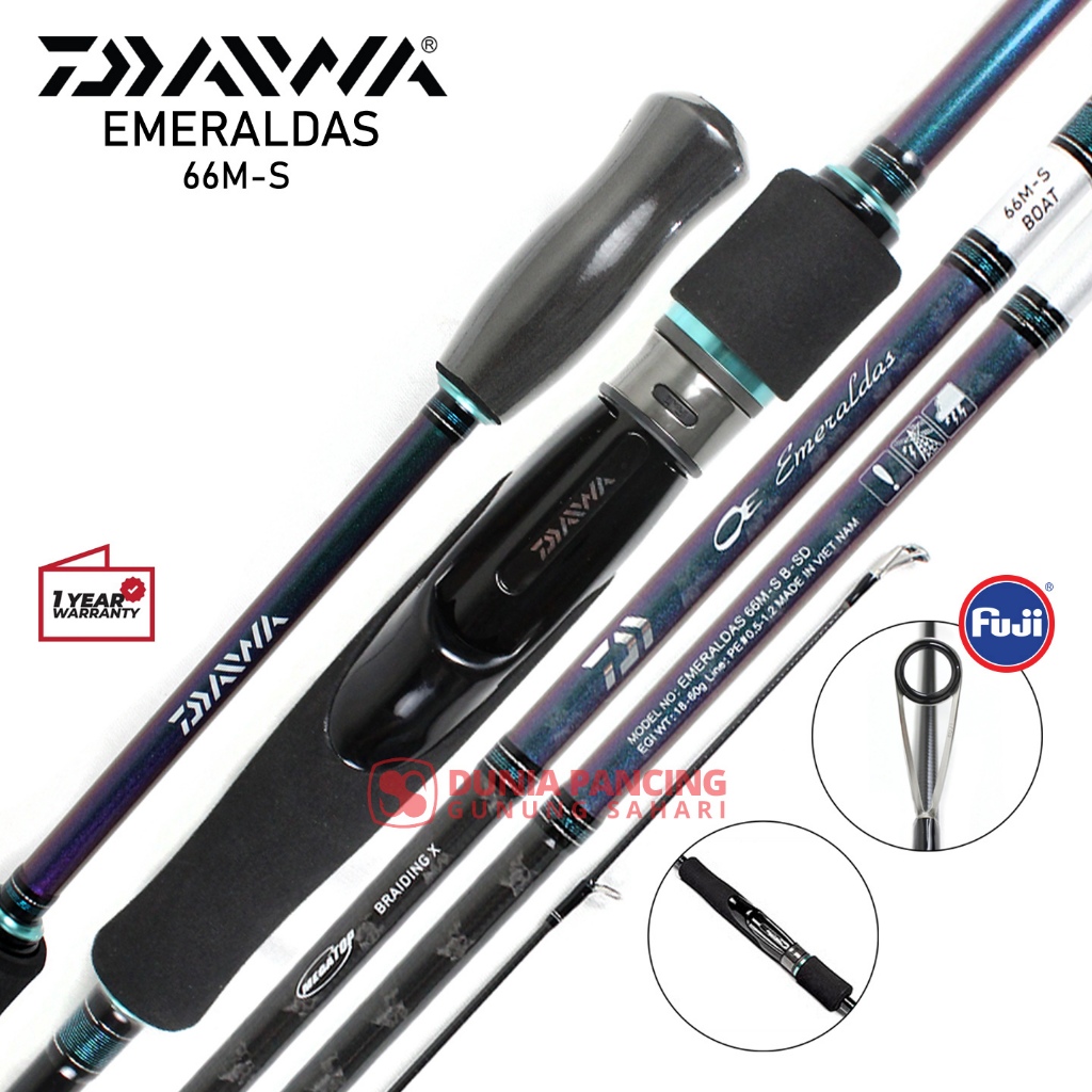 Jual Joran Spinning Daiwa Emeraldas 66M-S BOAT | Shopee Indonesia
