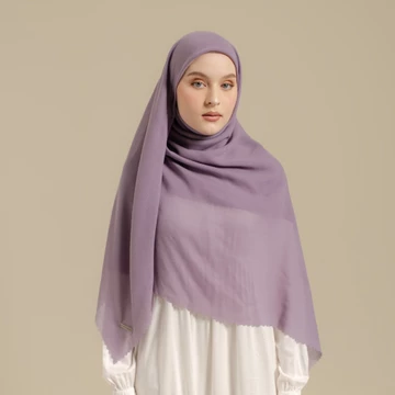 Luma Dawa Kara Scarf Syar'I (Hijab Syar’I 140 X 140 Cm) Lasercut Segi Empat Syar'I Umroh Haji