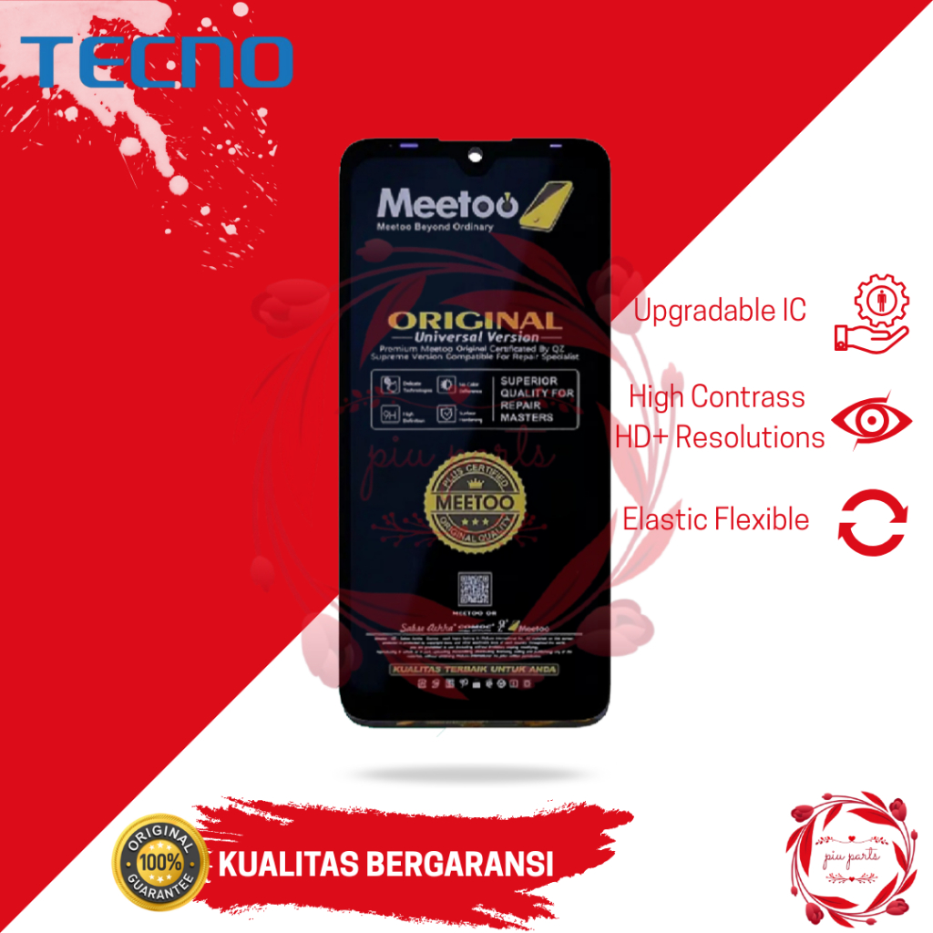 Jual LCD TECNO POP 5 / Bd2 / Bd1 / Bd2d / Bd2p / Bd3 FULLSET COMPLETE ...