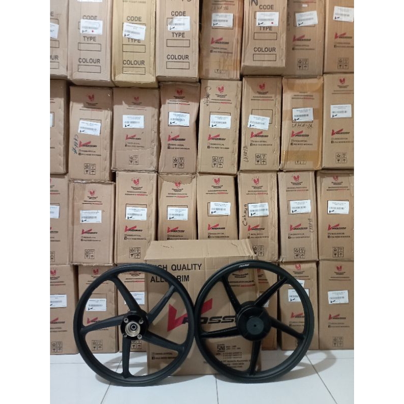 Jual Velg racing Absolut Revo Falcon Black Vrossi Veleg Palang 5 hitam ...