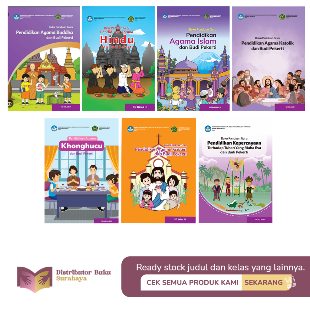Jual Buku Panduan Guru Kurikulum Merdeka Agama Kelas 3 SD Original ...