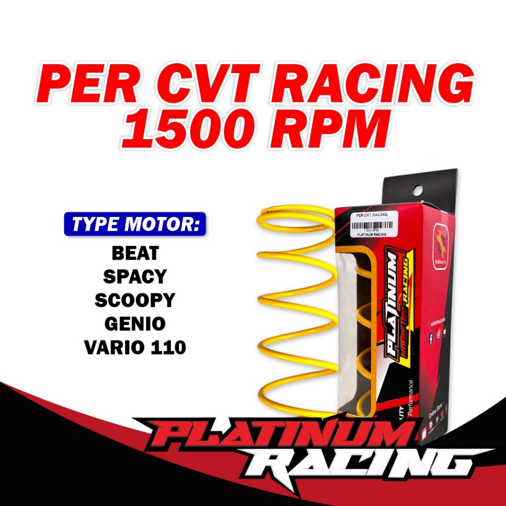 Jual PER CVT RACING 1500 RPM BEAT / SCOOPY / GENIO / VARIO 110 KARBU ...