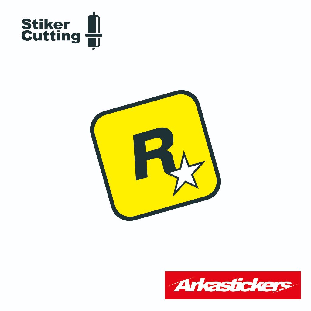 Jual Stiker Cutting ROCKSTAR GAMES Stiker untuk Motor Mobil Helm dll ...