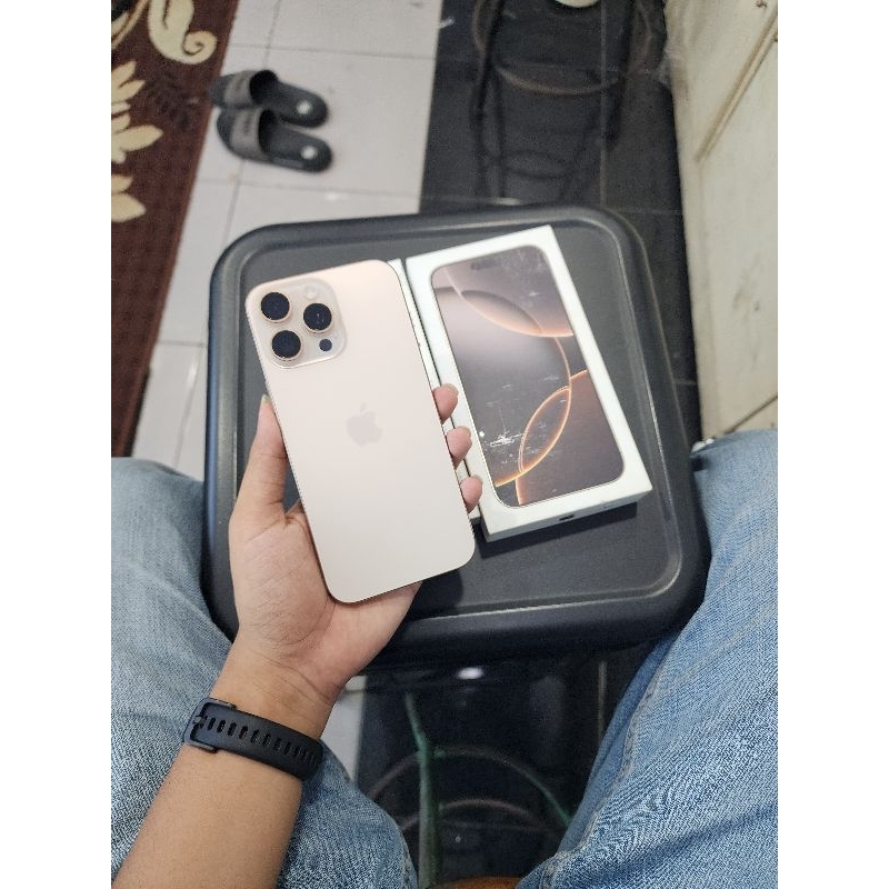 Jual iphone 16 promax 256 gb dessert titanium garansi on | Shopee Indonesia