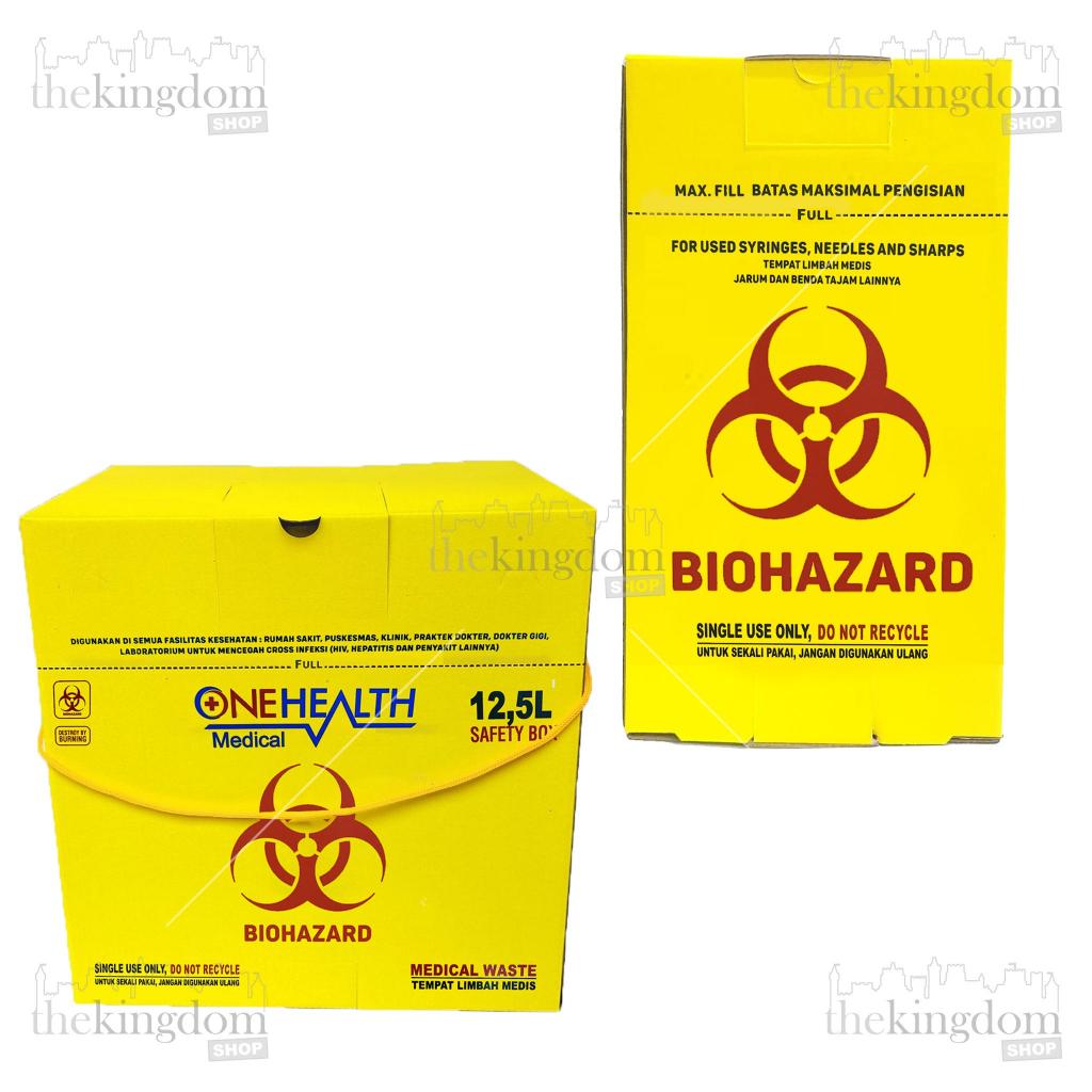 Jual Onehealth Safety Box Biohazard 12,5L Tali Yellow 12,5 Liter Tempat ...