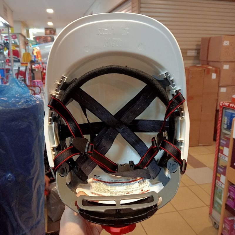 Jual Helm Safety MSA Venitex Base Ball ABS Putih / Safety Helmet ABS ...