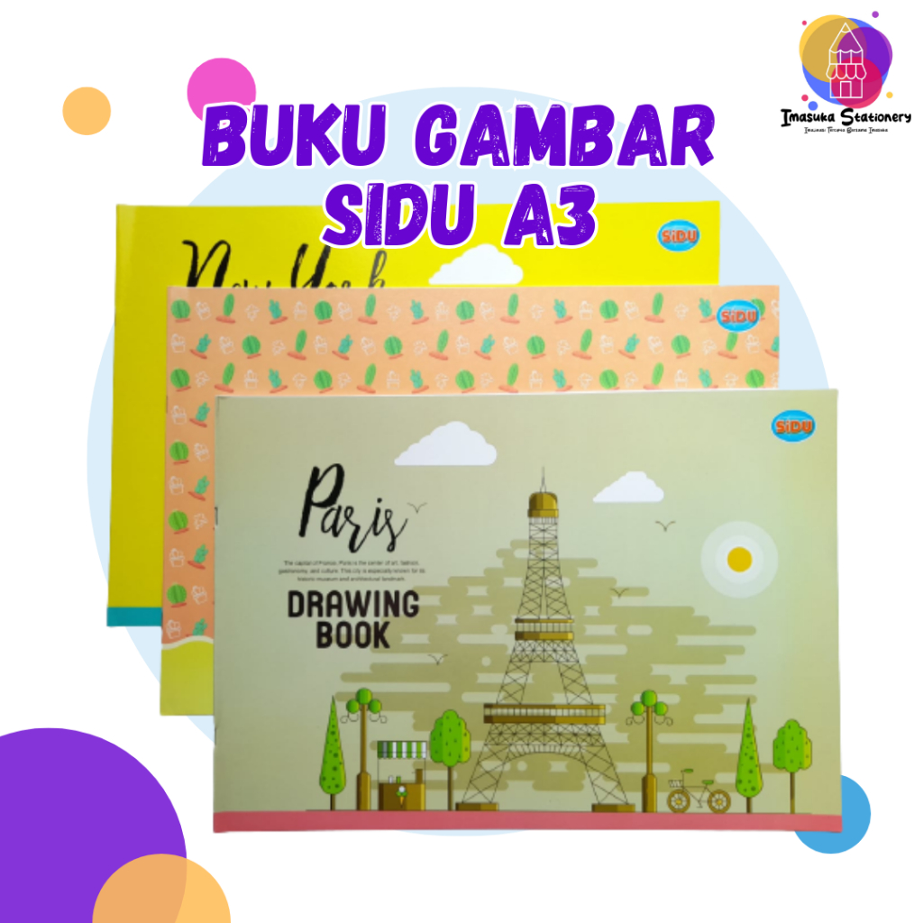 Jual Buku Gambar A3 Besar Sidu Sinar Dunia / Buku untuk Menggambar