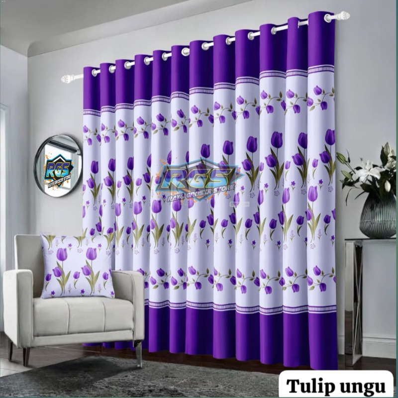 PROMO !!!  Gorden smokring 12 ring Gorden Ruang Tamu Gorden Pintu Minimalis / GORDEN PINTU DAN JENDELA