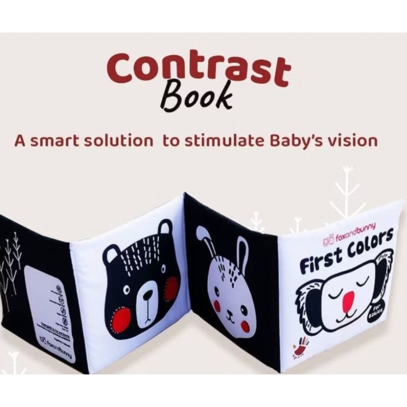 Jual Fox and Bunny Contrast Soft Book Baby | Shopee Indonesia