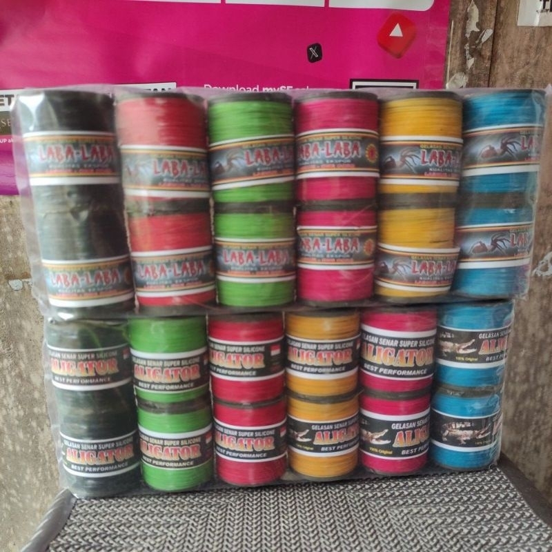 Jual BENANG GELASAN SNAP DT/ SNAP DATAR SENAR 027 (1 PACK=12 ROLL ...
