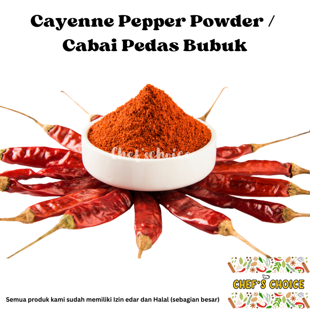Jual Cayenne Pepper Powder 50 GR / Cabe Cayenne Bubuk 50 gram | Shopee ...