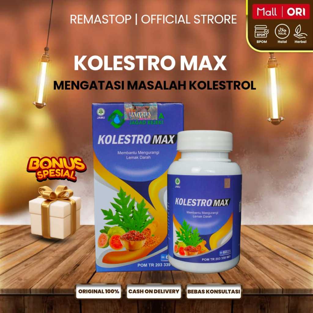 KOLESTRO MAX Kapsul – Obat Herbal Penurun Kolesterol & Lemak Darah Alami