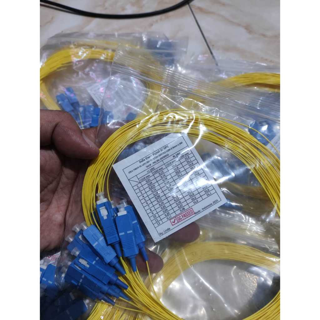 Jual Pigtail SC UPC 0.9mm 1 Core Singlemode G657A2 LSZH | High Quality ...