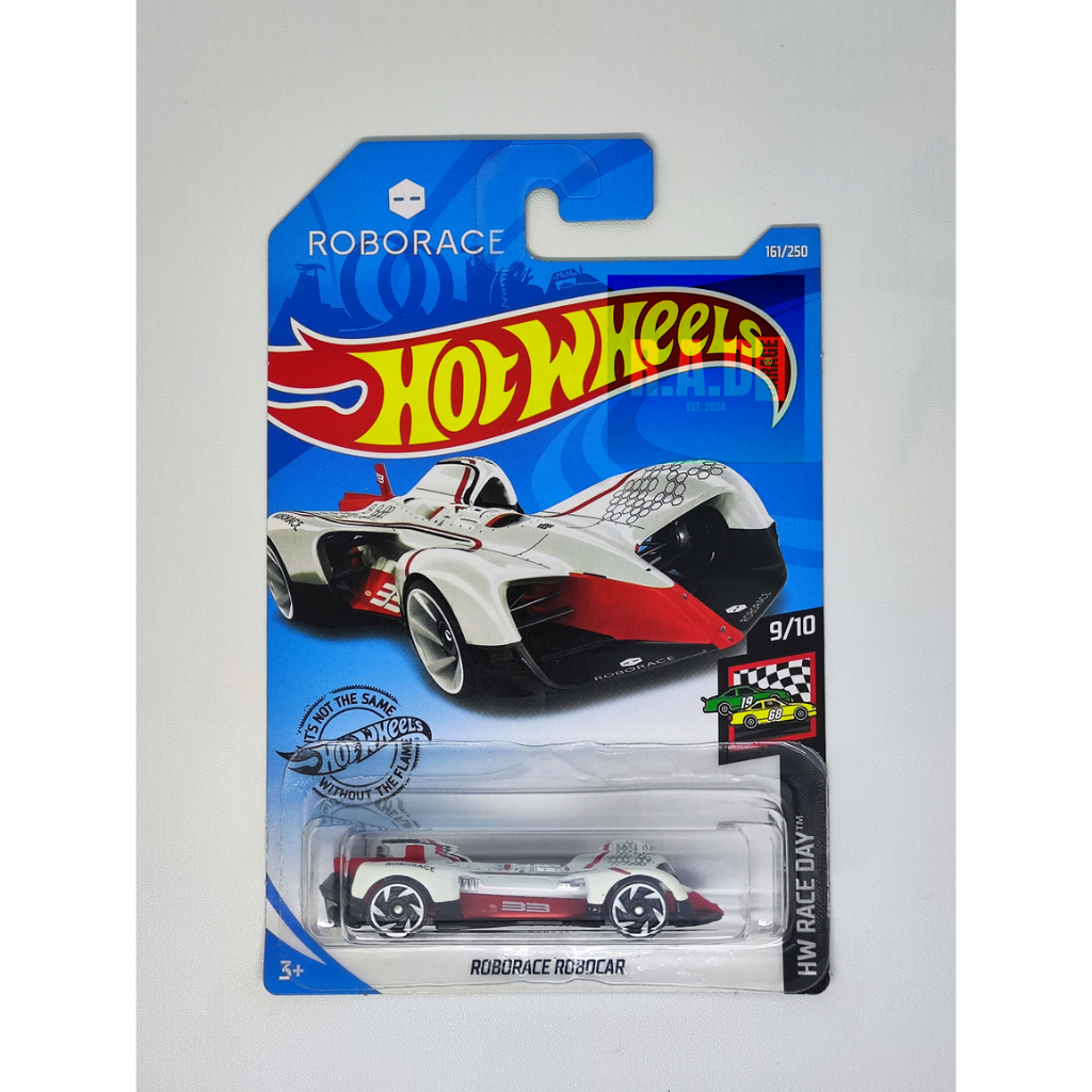 Jual Hot Wheels | Roborace Robocar White/Red | Long Card | Shopee Indonesia