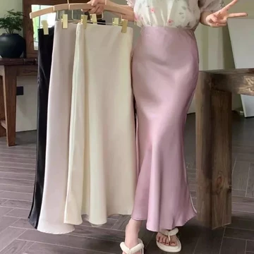 Rok Satin Mermaid Rok Silk Premium Skirt Silk Korean Skirt Silk Rok Silk