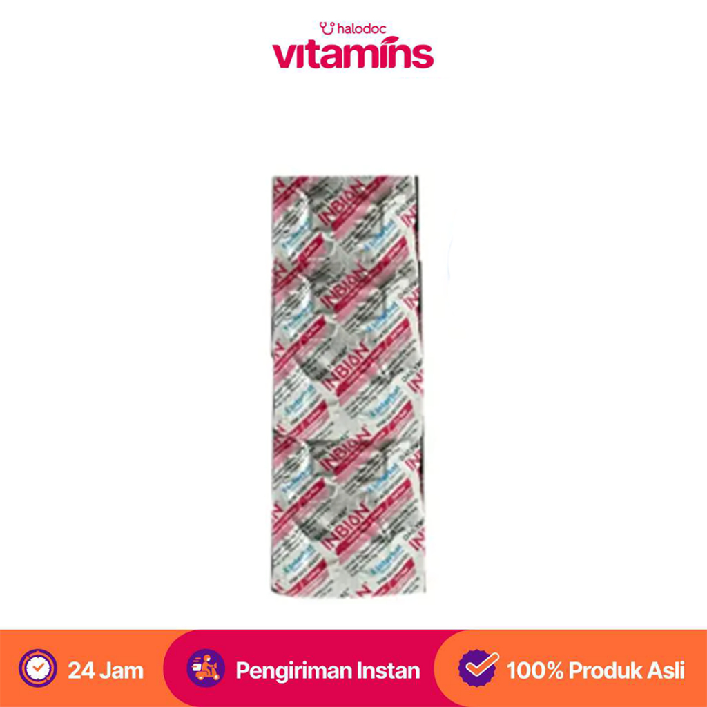 Jual Inbion Suplemen Zat Besi dan Vitamin untuk Anemia isi 10 Kapsul ...