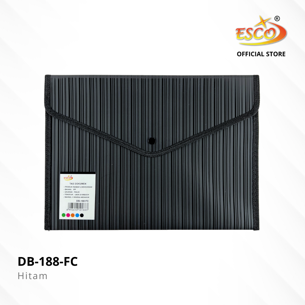 Jual Esco Map Dokumen Kancing / File Bag / Map Plastik / Document Bag ...