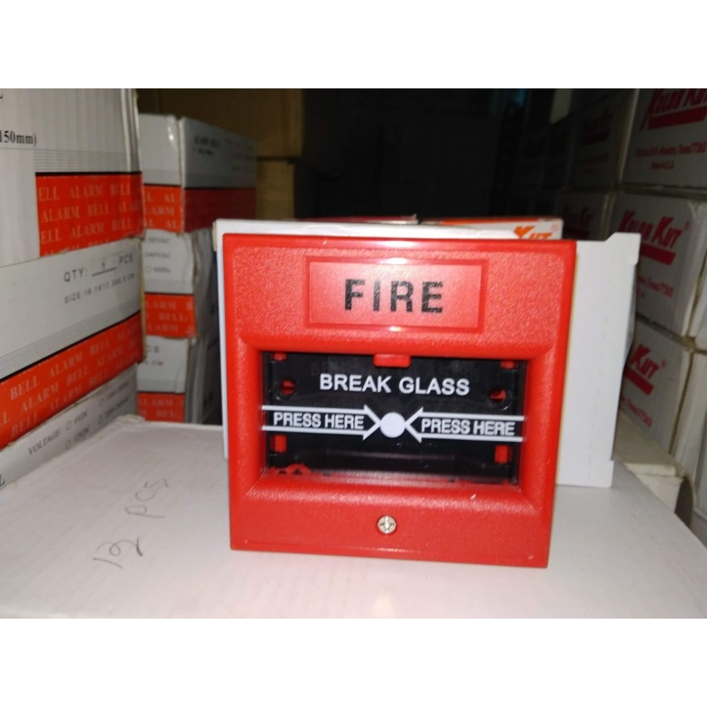 Jual manual call point breakglass / manual push button polos bukan ...