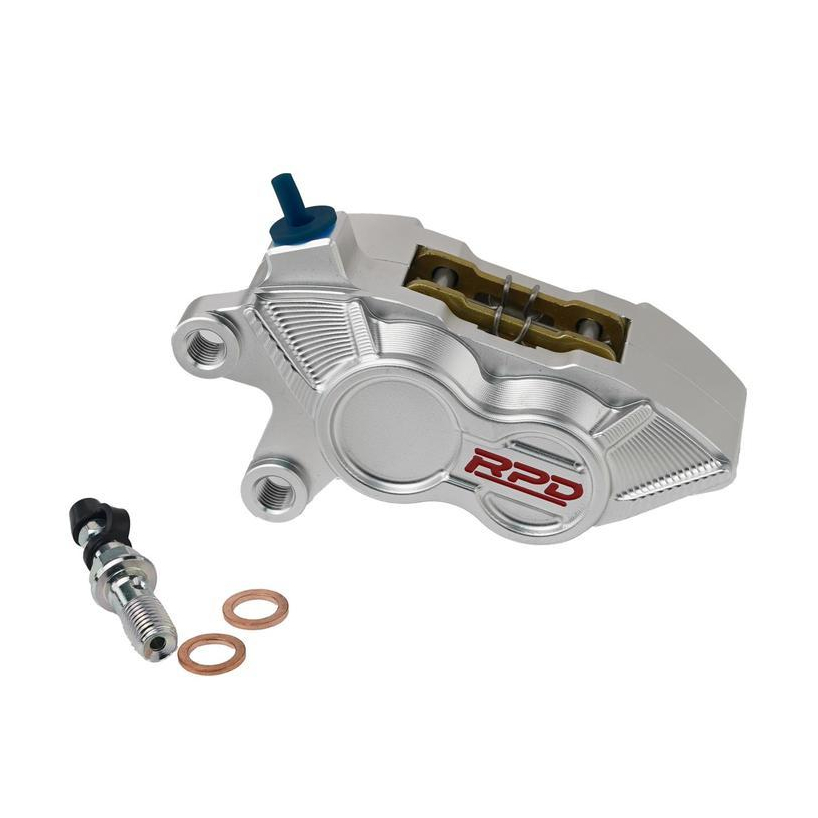 Jual RPD Forged Axial Brake Caliper BLITZ 4P With Brake Pad - SILVER ...